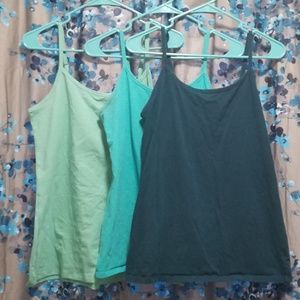 3 torrid blue camisoles